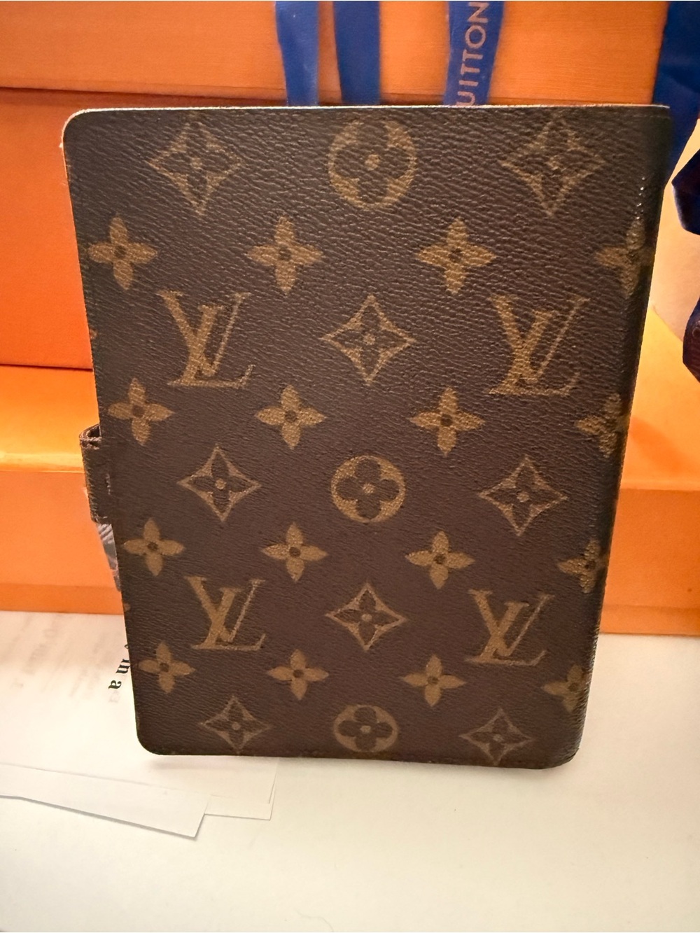 Louis Vuitton Monogram Notebook Agenda Cover in Brown and Tan - Picture 2 of 12